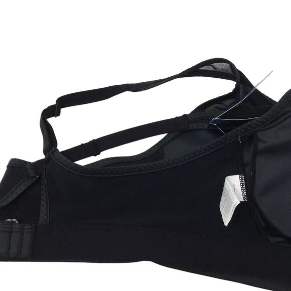 Brooks FastForward Crossback Sports Bra Black Mesh Adjustable Women's Size XXL - Picture 9 of 13